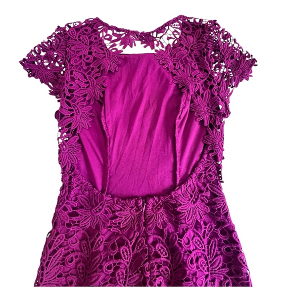 Lulus Hidden Talents Backless Magenta Lace Dress XS - Picture 8 of 12